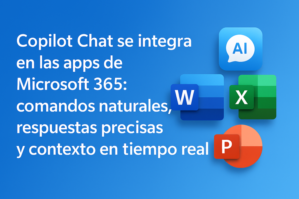 Copilot Chat llega a las Apps de Microsoft 365